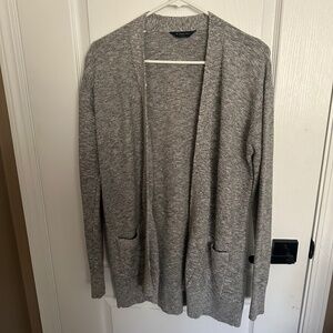 Denver Hayes Heathered Grey Open Front Cardigan - Size Large